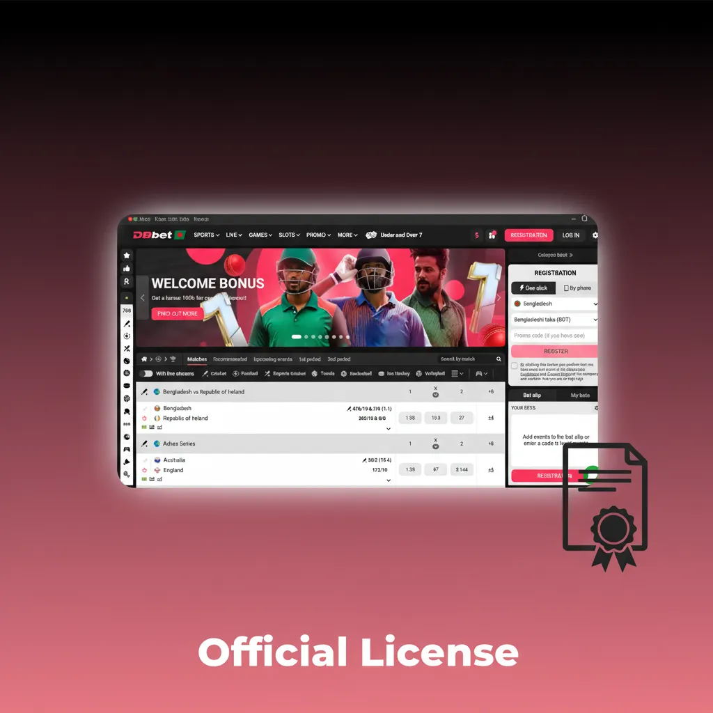 Official license: Curaçao eGaming, granted 2020; ongoing compliance; Bangladesh service; check status via footer link