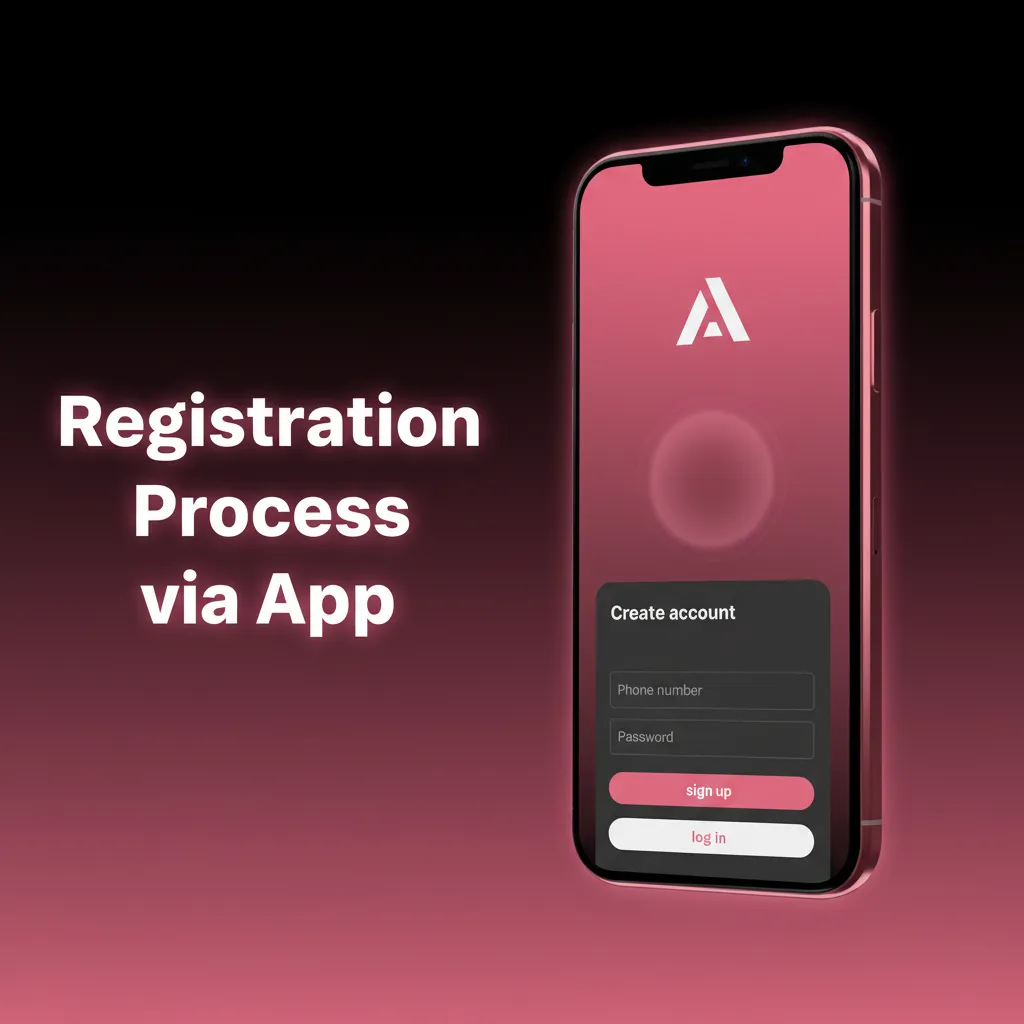 App registration infographic: sign up in Bangladesh, verify via SMS, KYC ID/selfie and address proof, deposit for bonus.