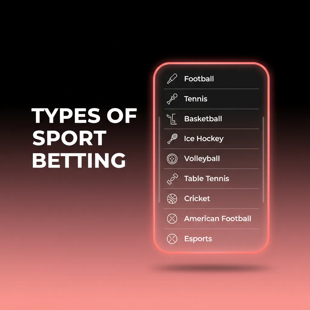 Types of sport betting: cricket, football, kabaddi, tennis with live and prematch markets; fast-updating odds.