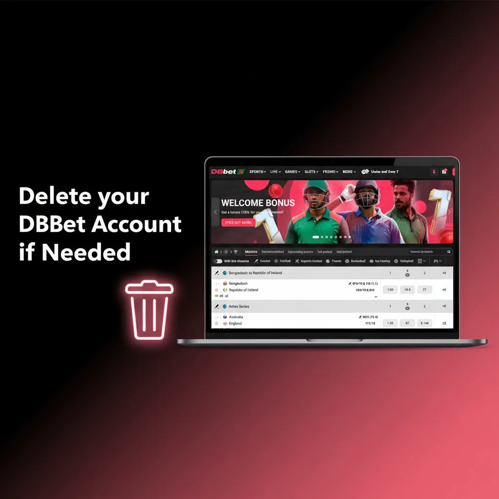 DBBet account closure steps: withdraw funds, cancel bonuses, contact support, verify ID, pause or delete, email confirmation