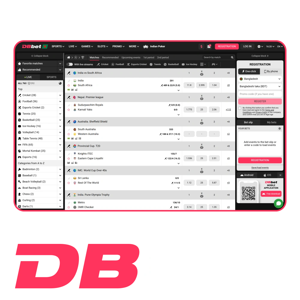 Enjoy your time playing games and betting on DBbet Bangladesh.