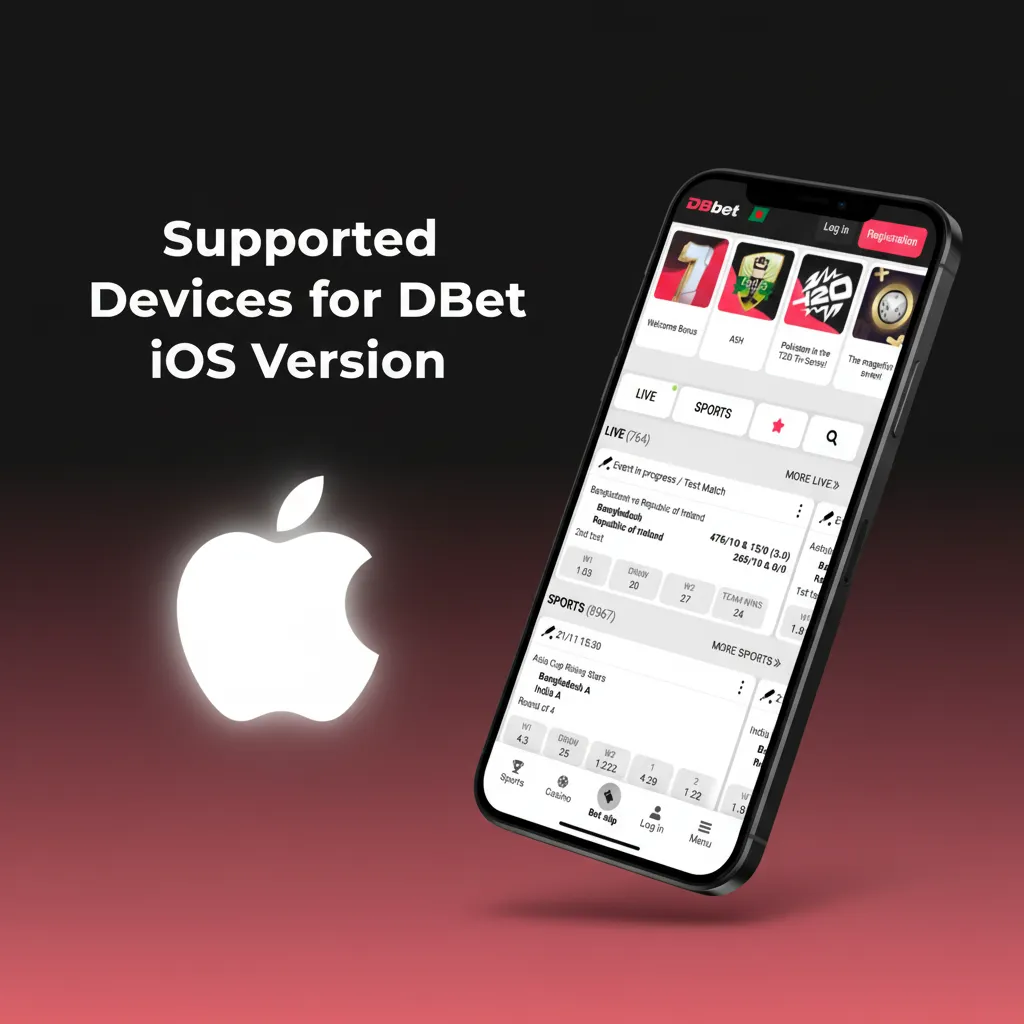 DBBet iOS PWA supported devices: iPhone 8 to 15 series, iPad 9th/10th Gen, iPad Air 4/5, iPad Pro; iOS 12+ on Safari.