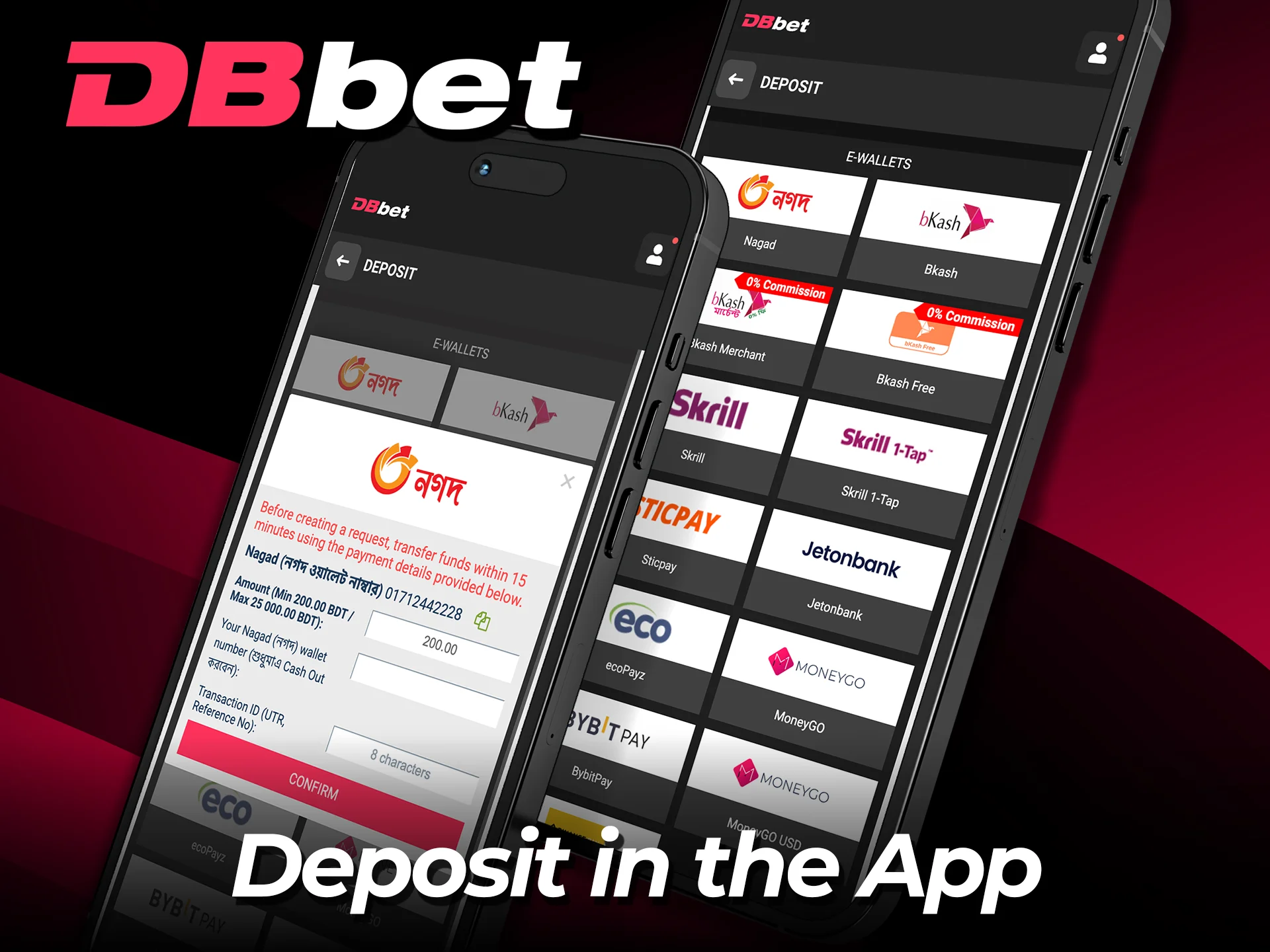 Fund your DBbet app balance in seconds and unlock full gameplay.