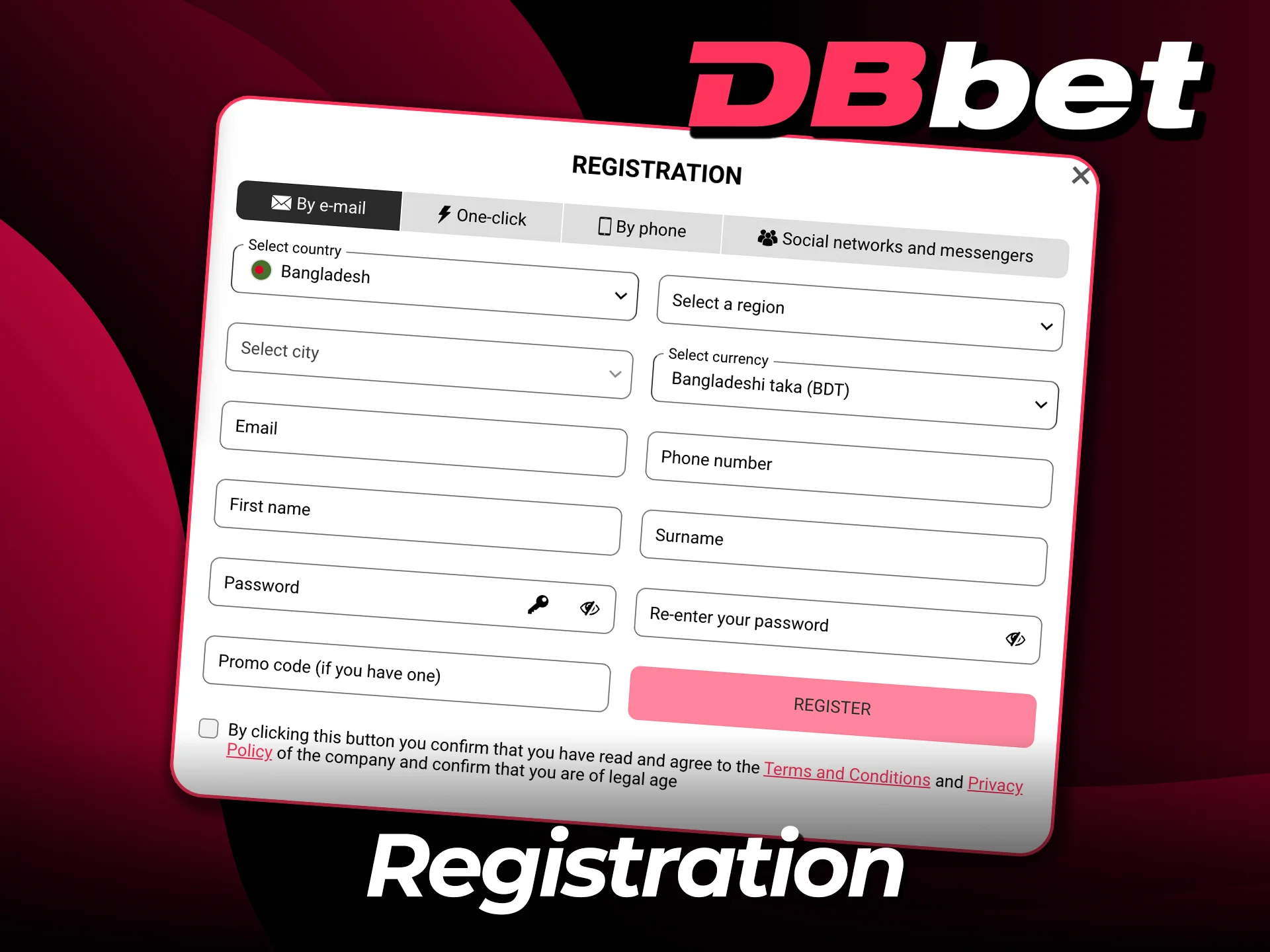 Register at DBbet easily and start betting in minutes.