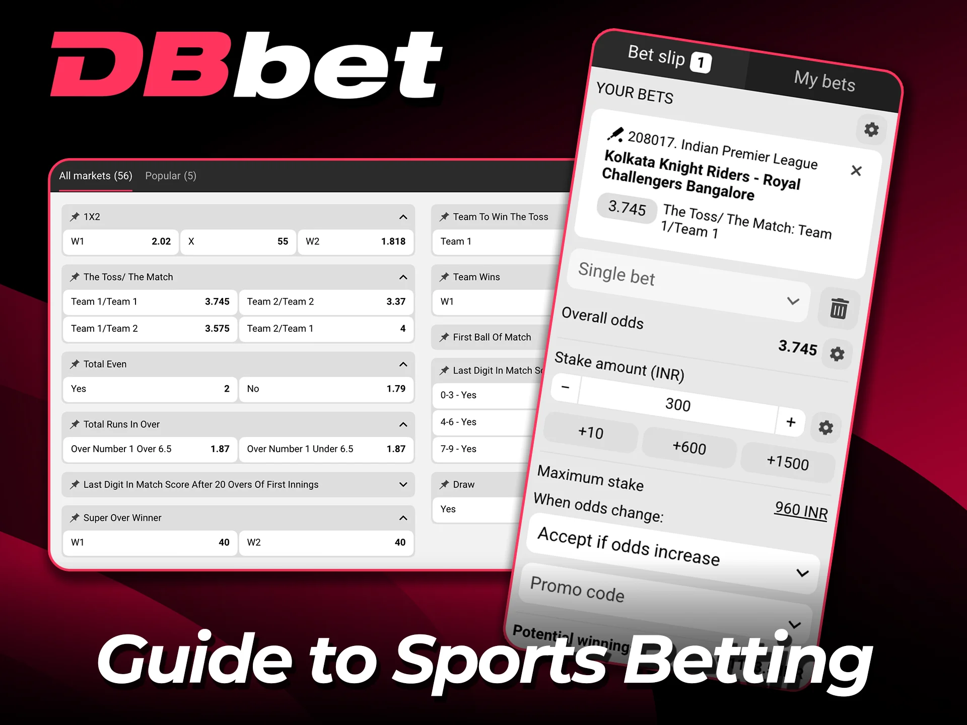 Explore live and pre match sports betting at DBbet now.