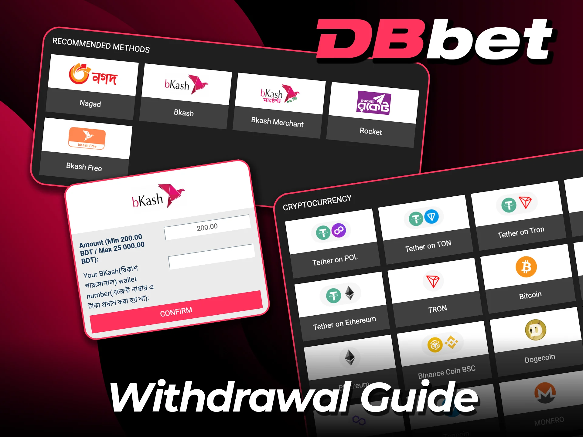 Enjoy reliable withdrawals at DBbet and cash out with ease.