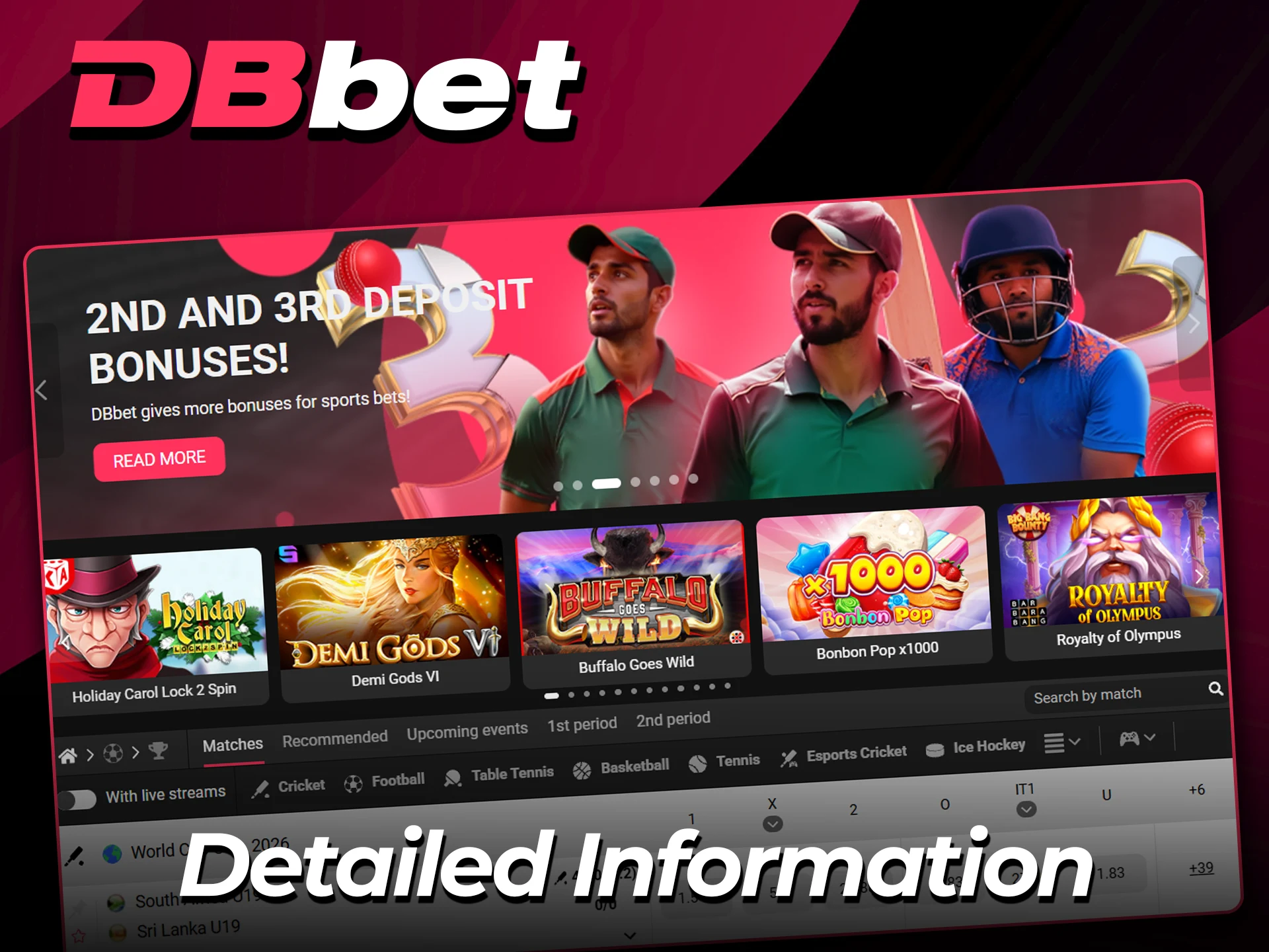 Read key facts about the DBbet platform.