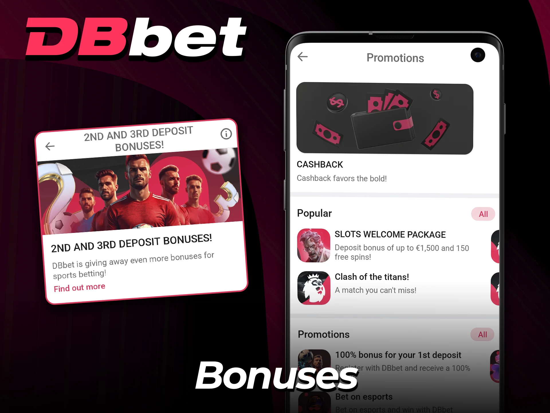 Claim special mobile bonuses in the DBbet app today.