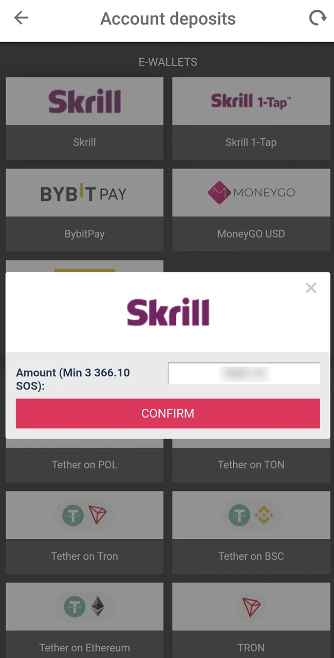 Fund your account on the official DBbet website now.