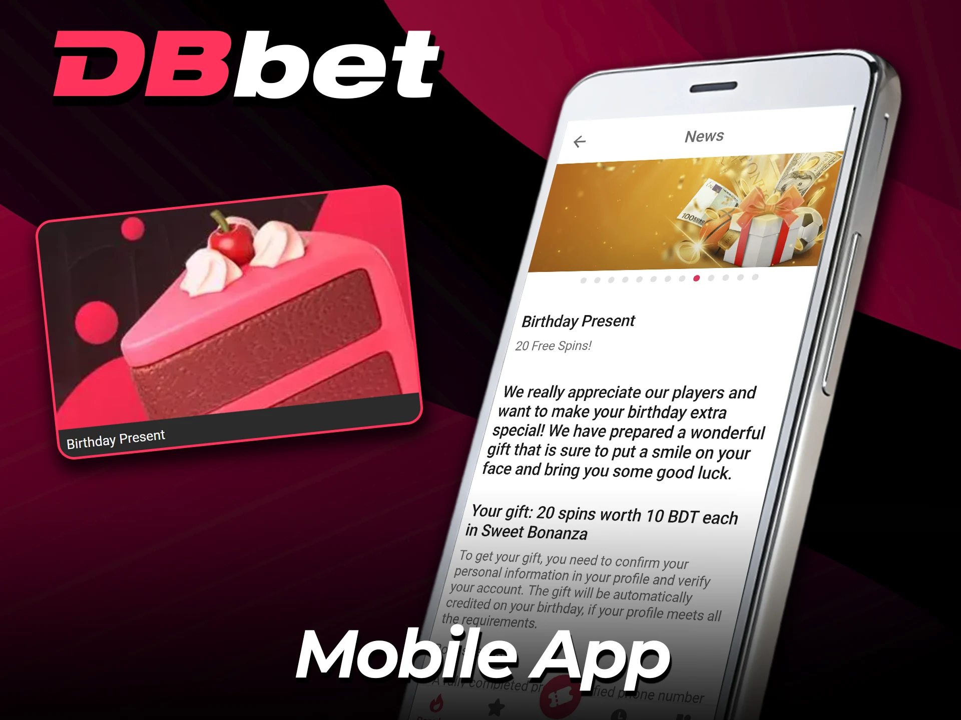 Activate and use rewards through the DBbet app.