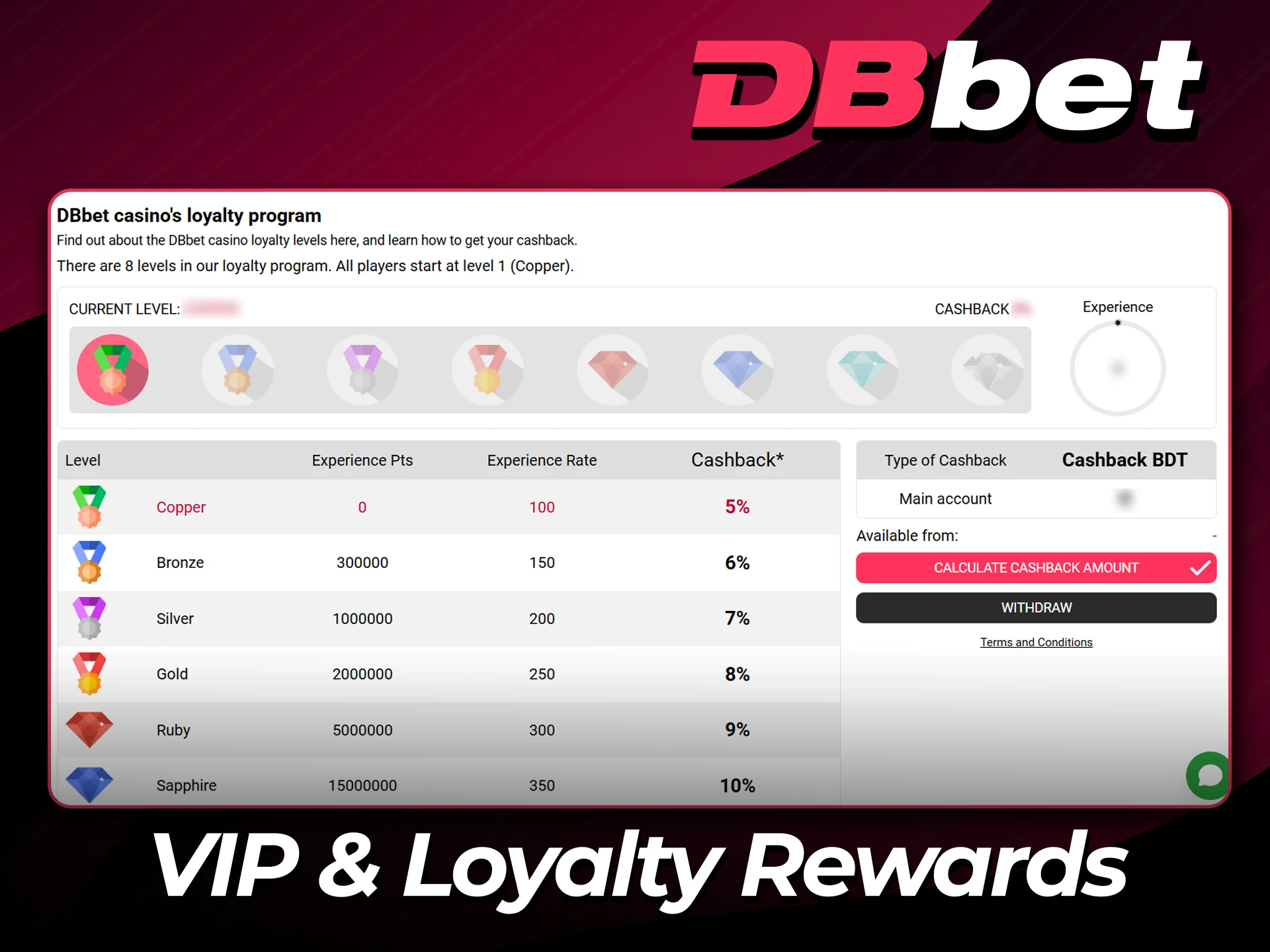 Get premium loyalty perks at DBbet now.