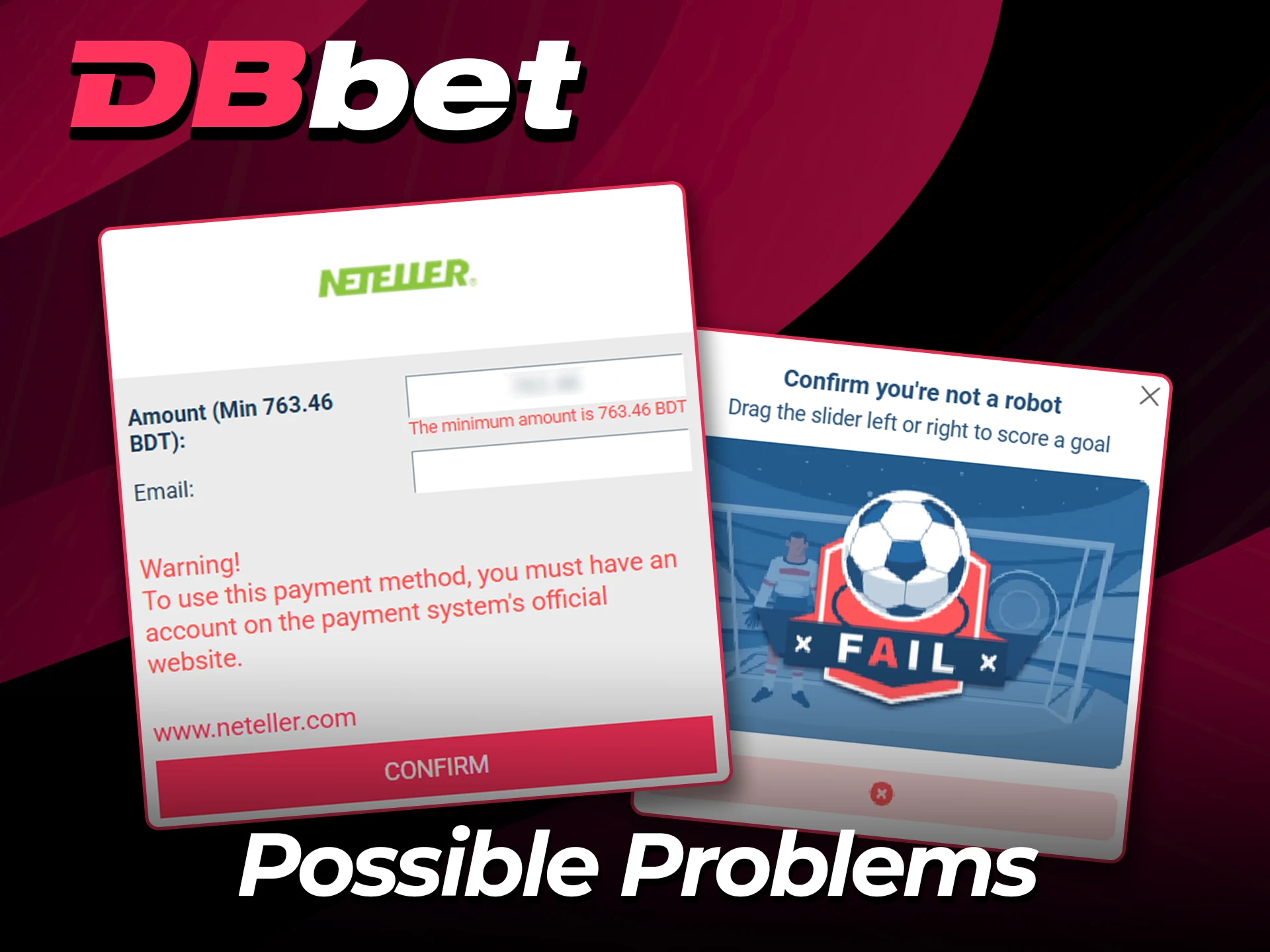 Solve payment issues at DBbet quickly.