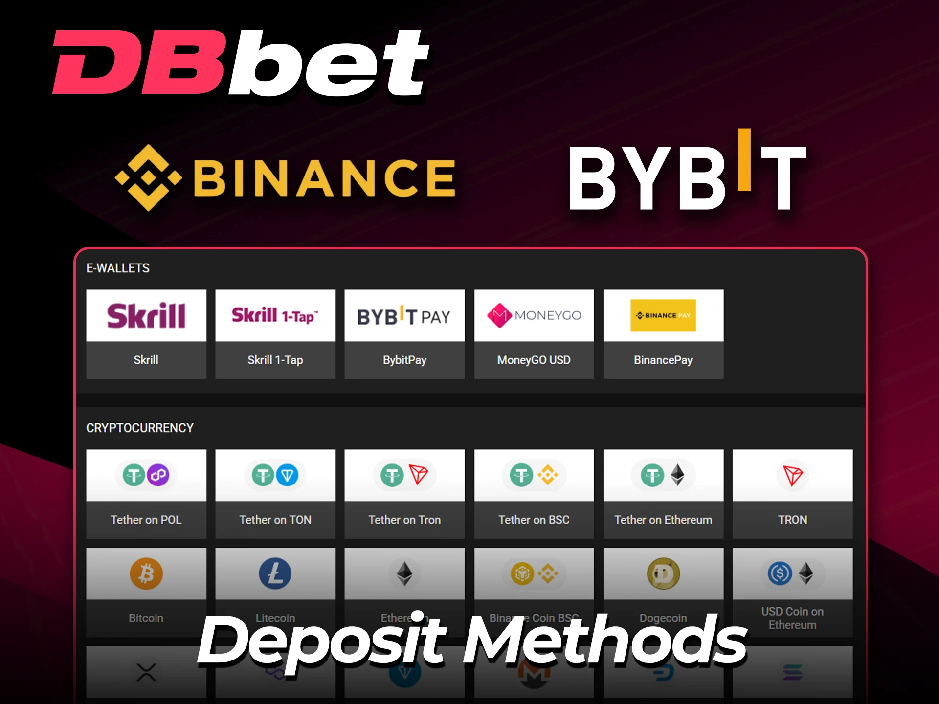 Explore top local payment methods at DBbet.