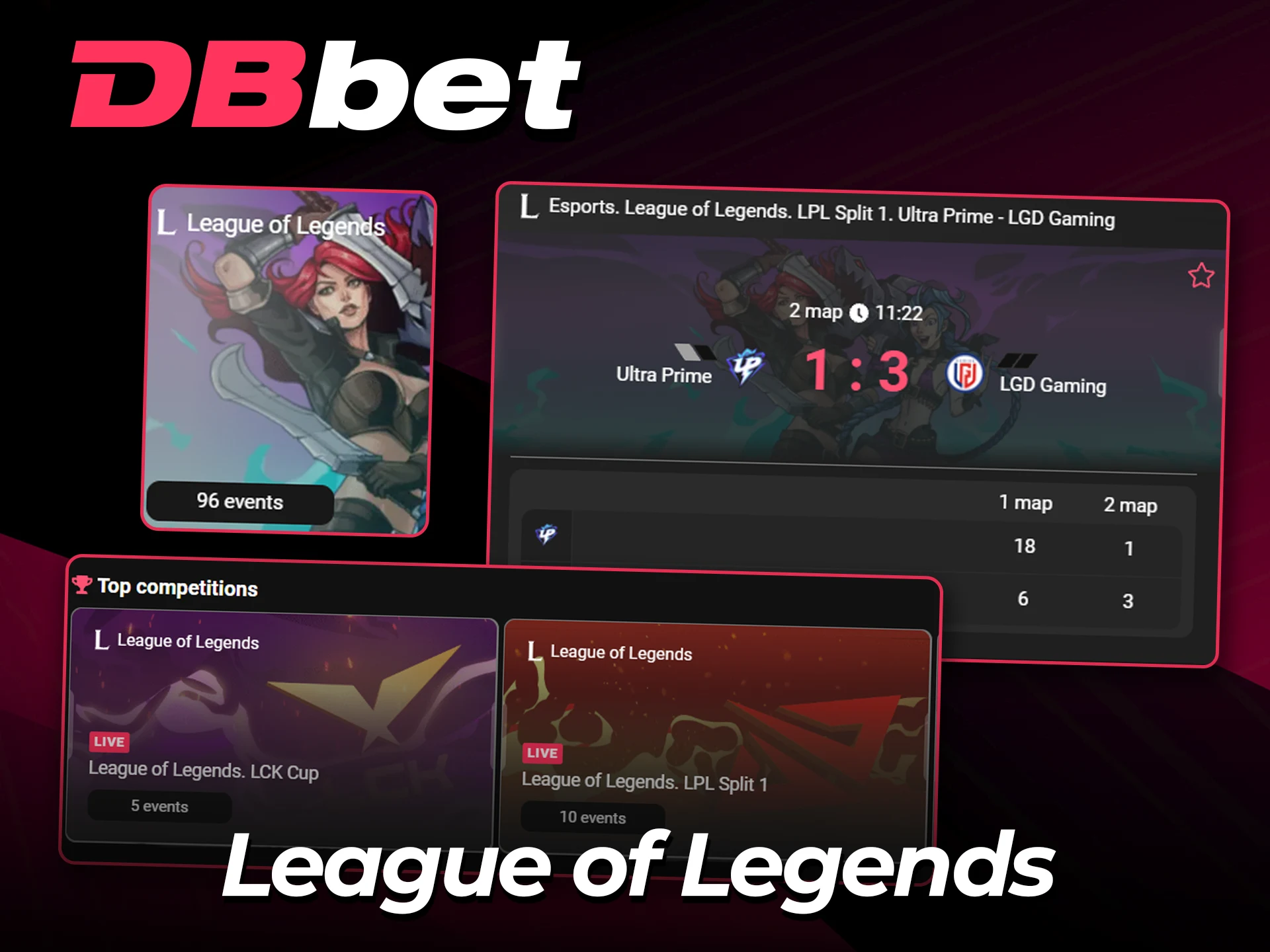 Wager on global LoL events at DBbet.