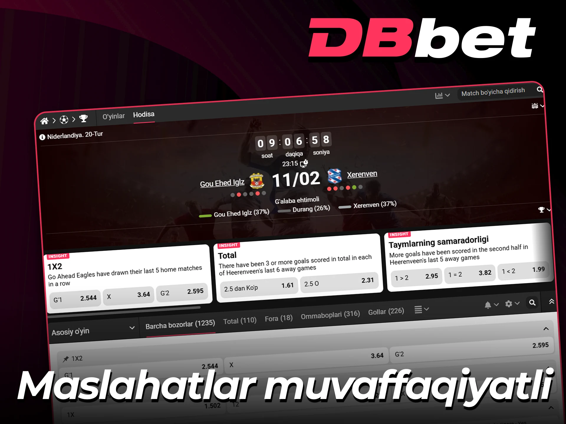 Futbolda g'alaba qozonish uchun DBBet ekspert maslahatlari.