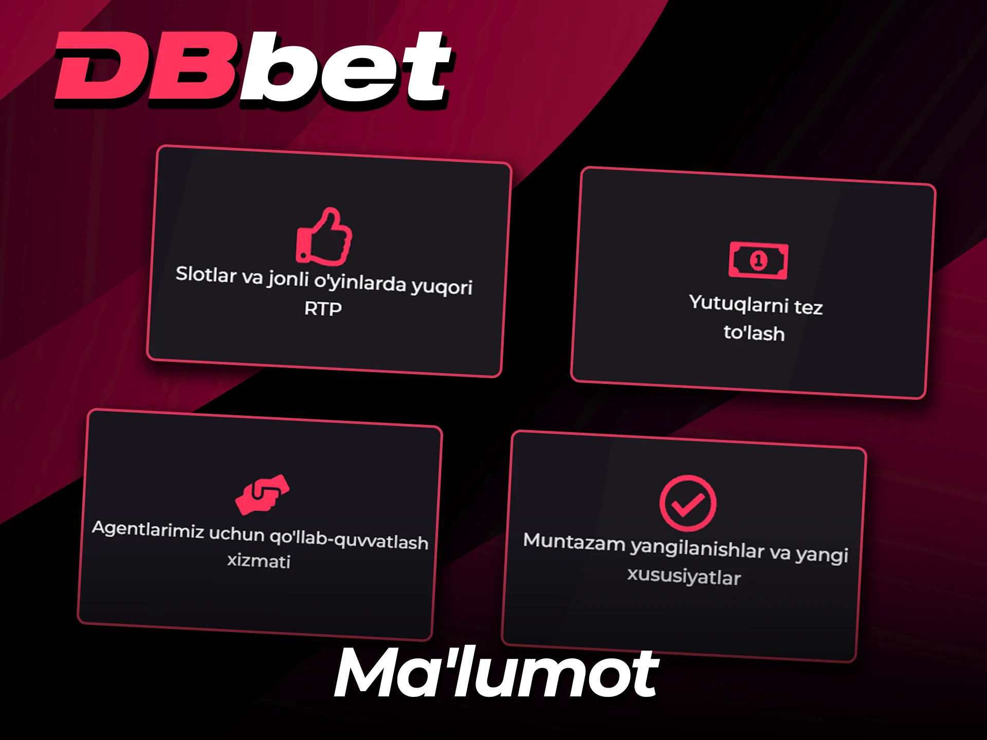 Rasmiy DBBet kompaniyasi haqida muhim ma'lumotlarni oling.