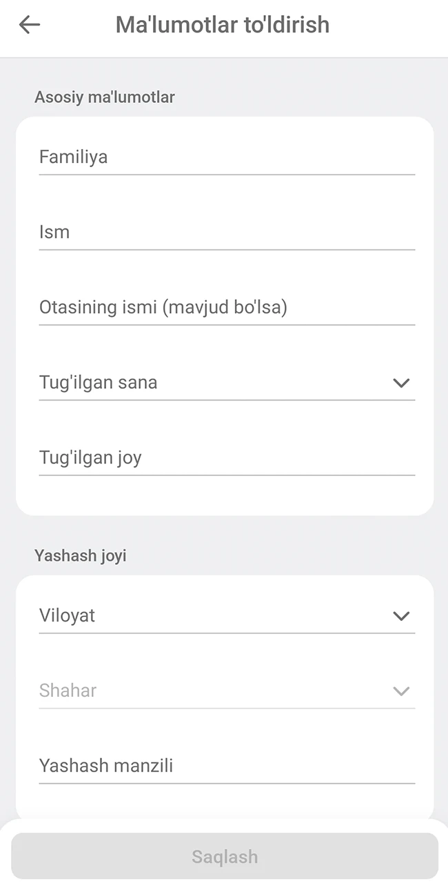 DBBet saytida shaxsni tasdiqlash jarayonini yakunlang.