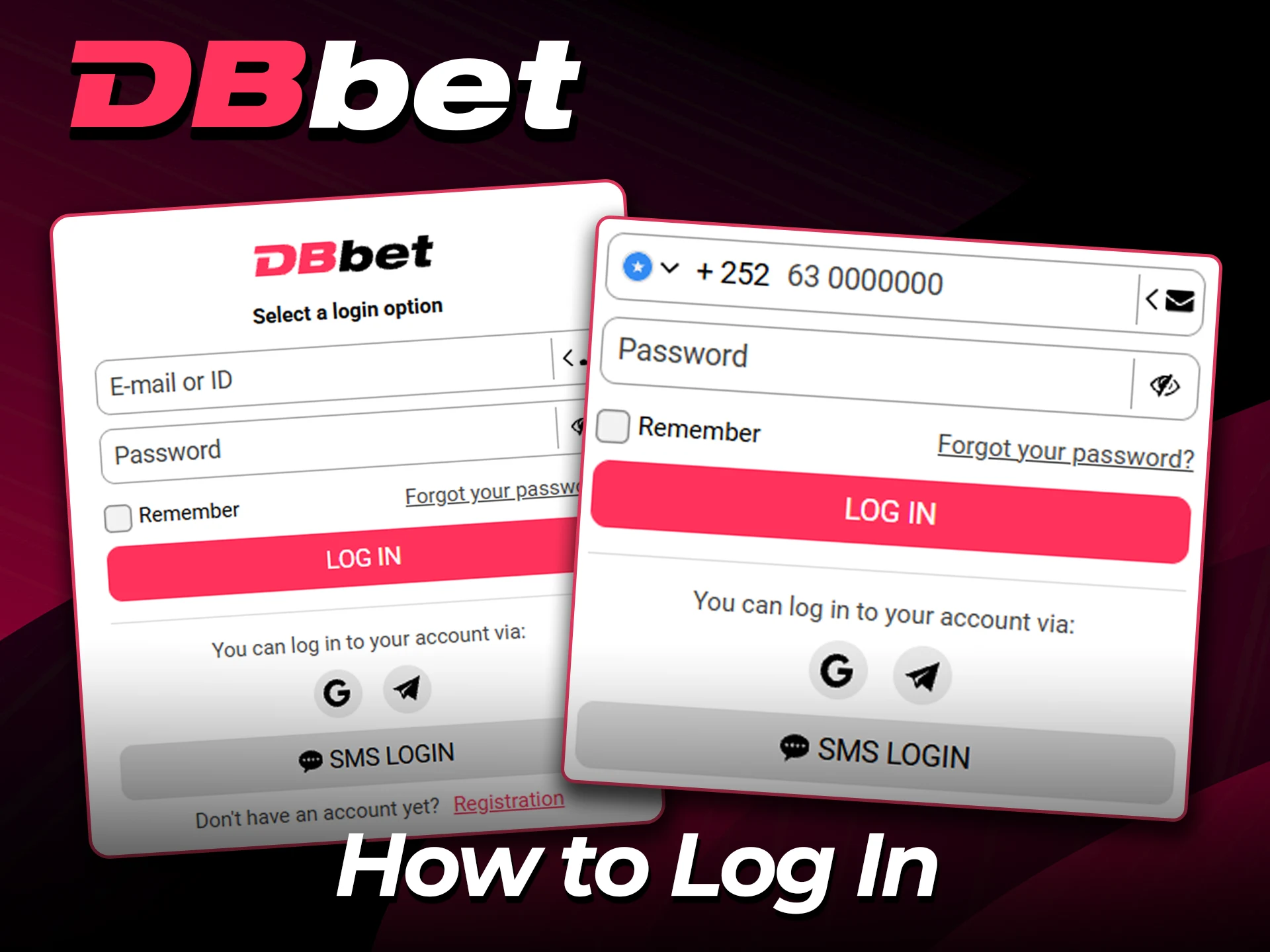 Sign in securely to your DBbet account now.