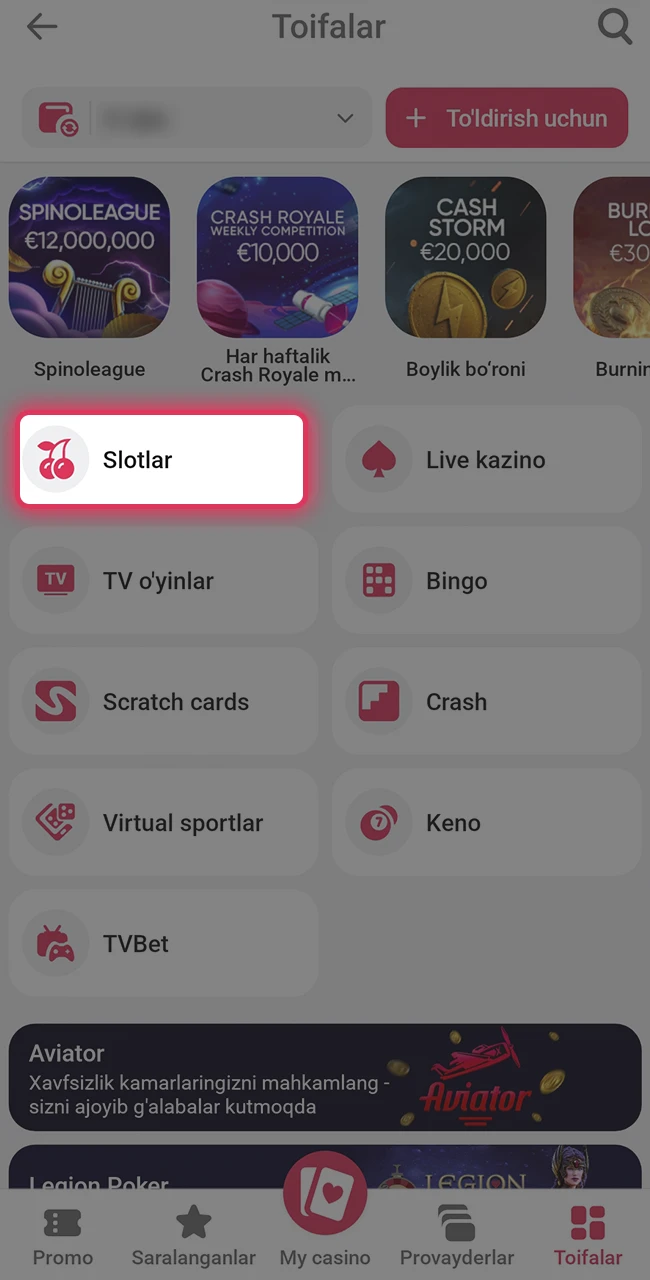 DBBet keng slotlar lobbisini ko‘rib chiqing.