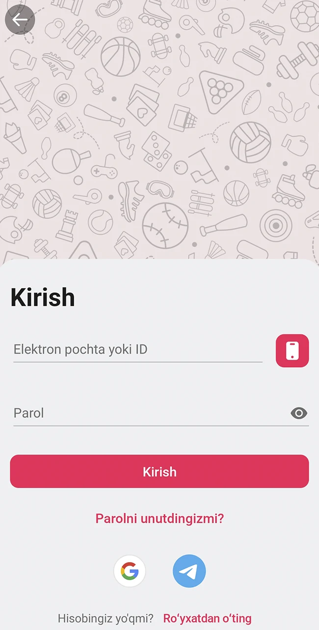 O'ynash uchun DBBet hisobingizga kiring.