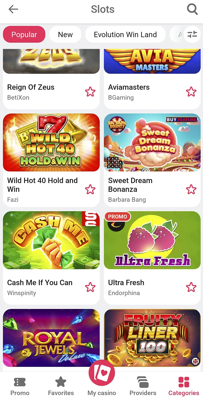 Adjust your stakes and spin at DBBet.