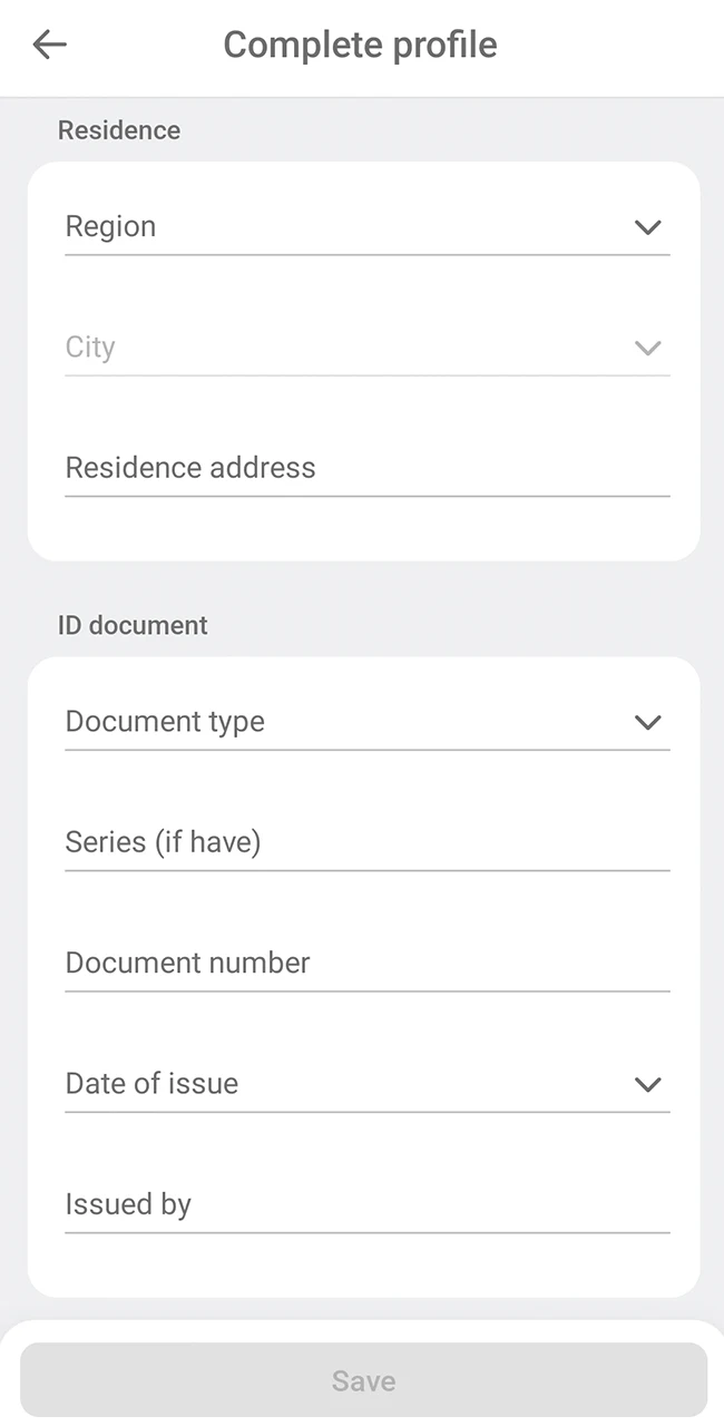 Finish the identity verification process at DBBet.