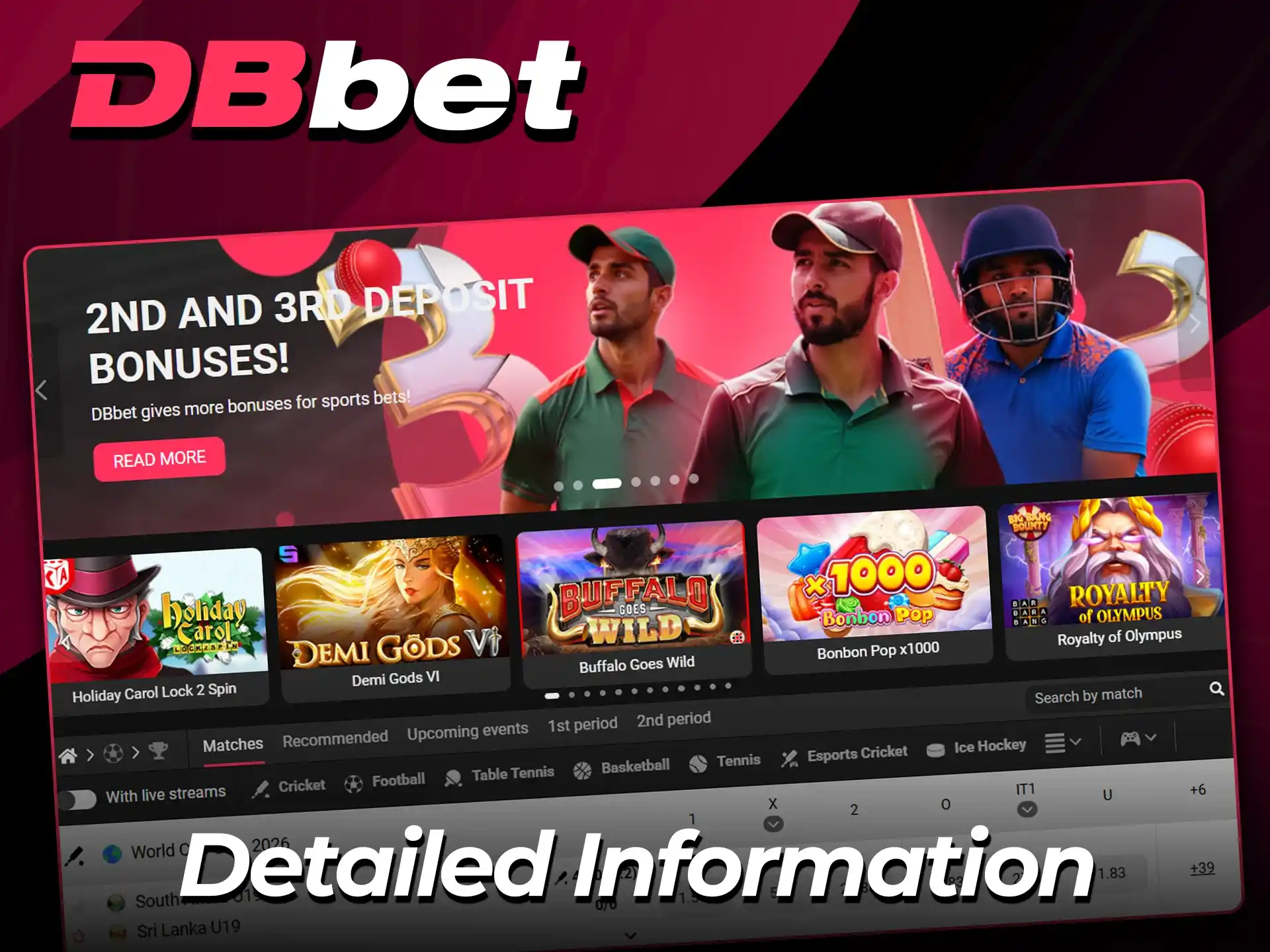 Read key facts about the DBbet platform.