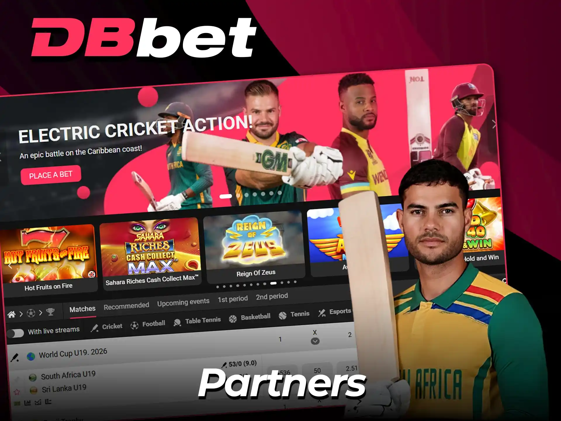 See the official partners of the DBbet brand.