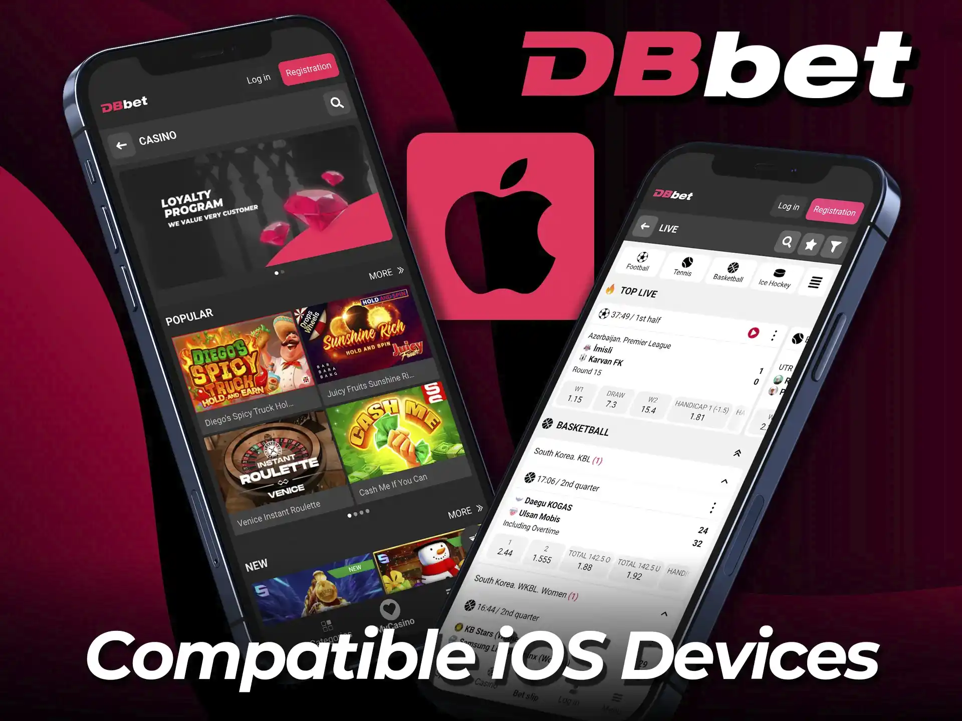 Check compatible iOS devices for the DBbet app and play today.