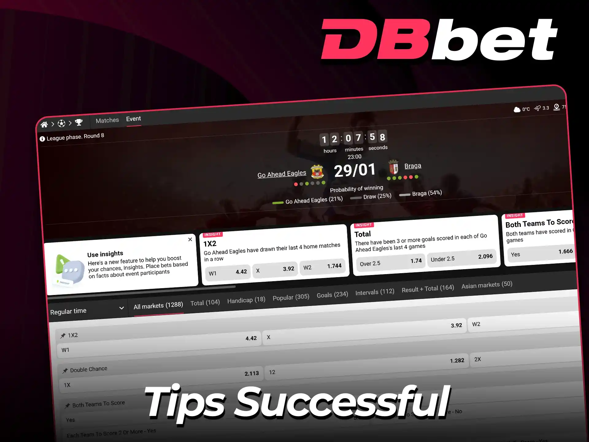 Get football betting tips on the DBbet website.