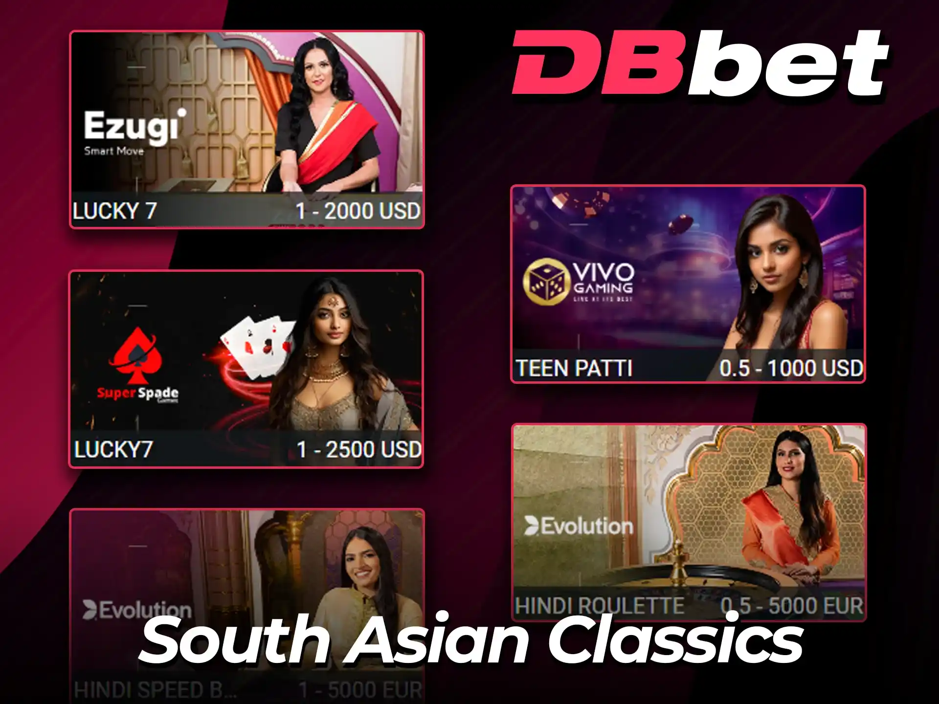 Enjoy local South Asian Classics at DBBet.