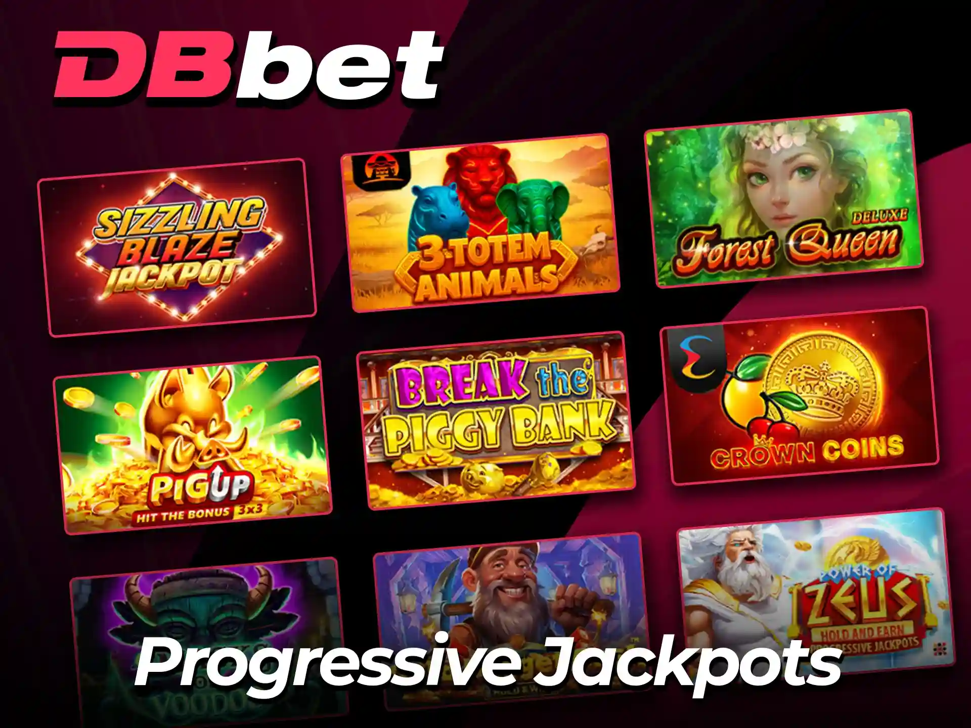 Win massive progressive jackpots on the official DBBet website.