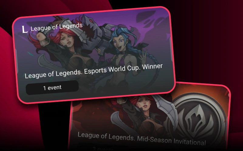 Enjoy betting on League of Legends matches with DBbet site.