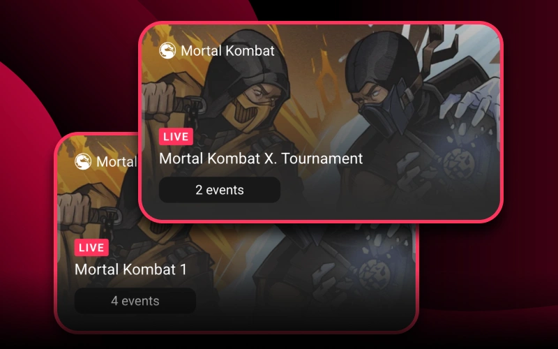 Explore Mortal Kombat available tournaments at DBbet website.
